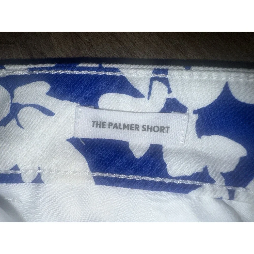 LOFT Ann Taylor The Palmer Short Royal Blue & White Floral Cotton Shorts Size 6